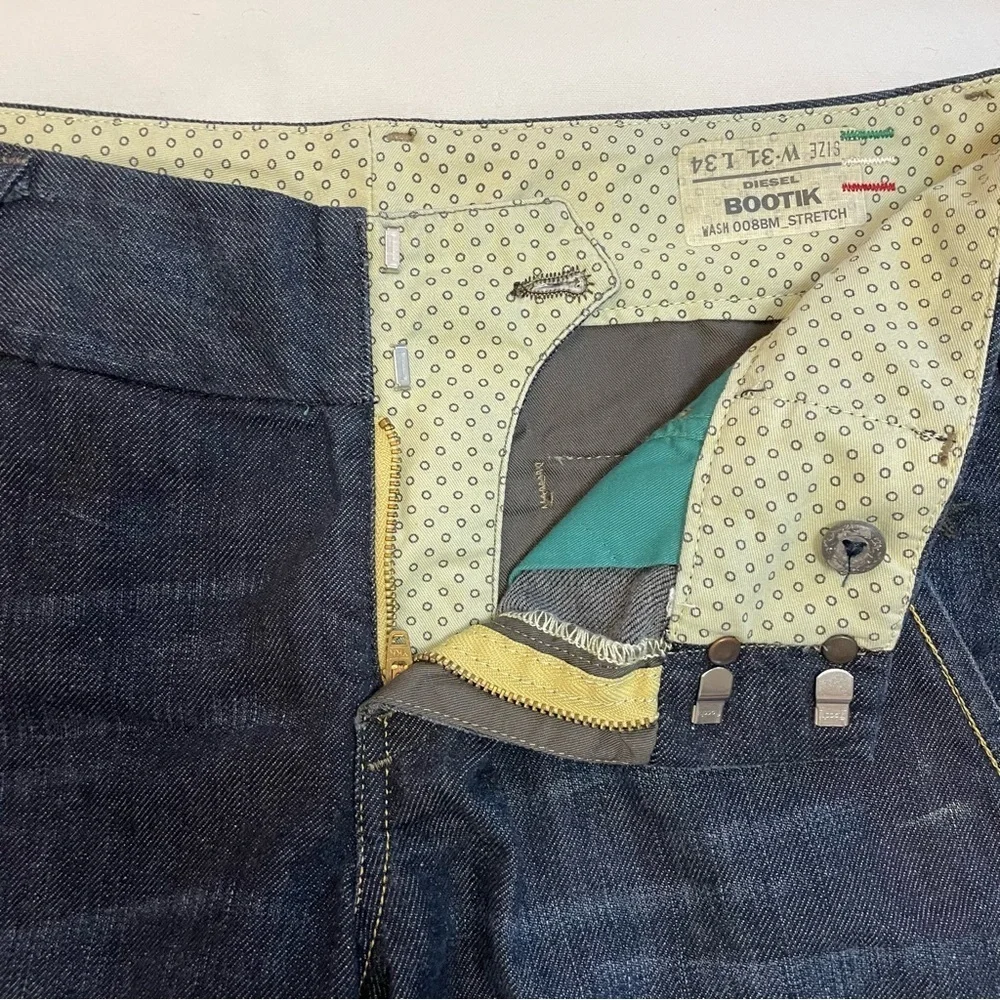 NWT New $240 Diesel Bootik Blue Jeans Made In Italy Size 31 x 34